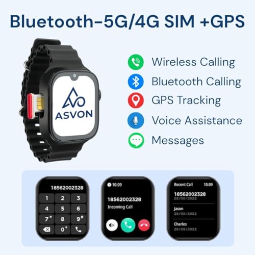 Image of S9 Ultra Android Smartwatch 4GB RAM 64GB Storage with Dual Camera, 4G /5G SIM Support, WiFi, GPS, HD Display,with Magnetic Strap Fitness Tracking Smart Watch for Men & Women