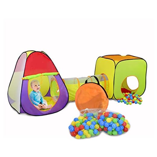 Mobiclinic, Tienda de campaña Infantil, Bolas Incluidas, Fortaleza, Plegable, Piscina de Bolas, Marca Española, Parque de Bolas, Casa de Tela para niños, Doble Carpa y túnel, para Interior o Exterior