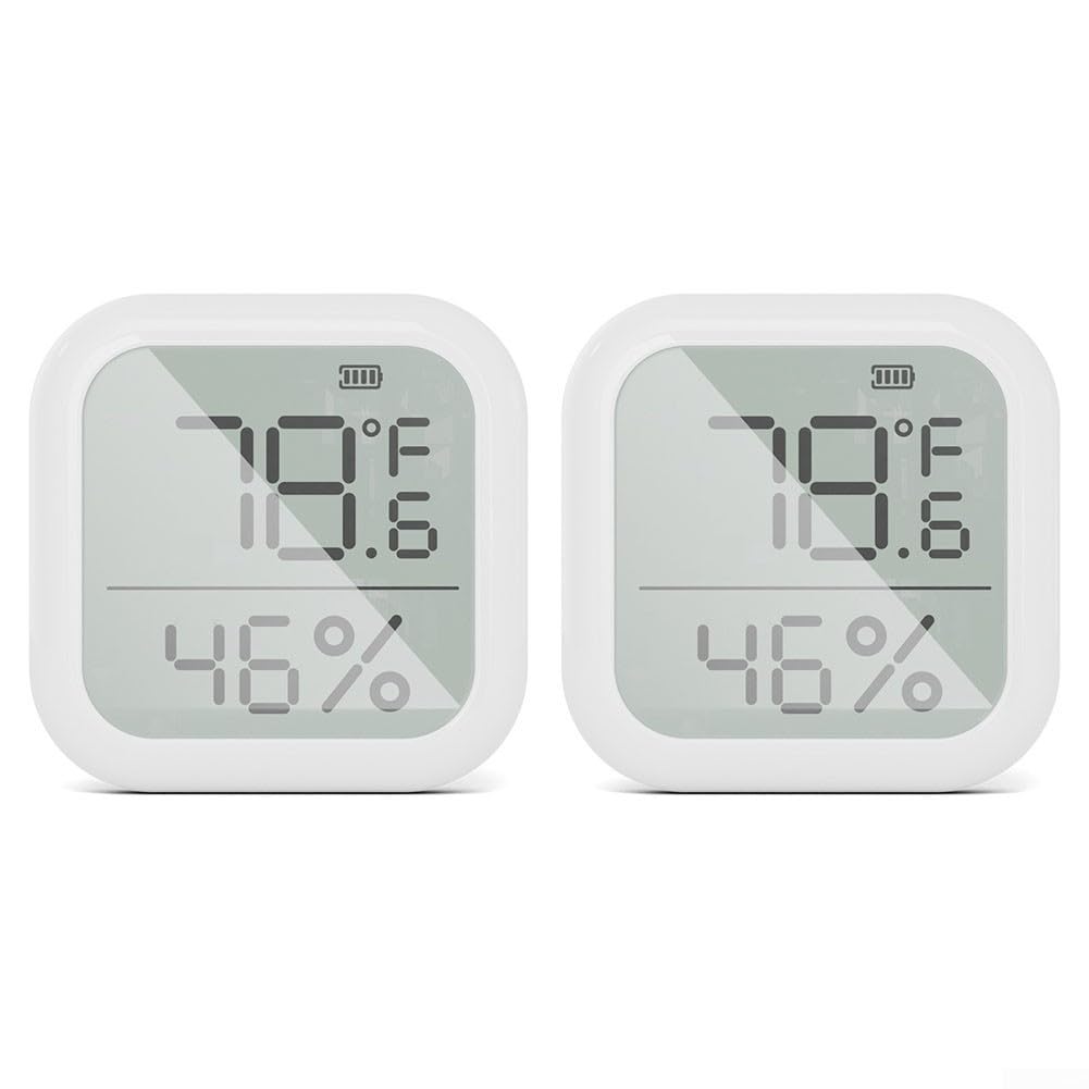 Sensore di temperatura digitale WiFi per controllo app tuya digitale | Schermo LCD, sincronizzazione automatica, WiFi, per app tuya, due dispositivi nel set