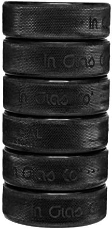 InGlasCo Hockey Pucks, 6-Pack