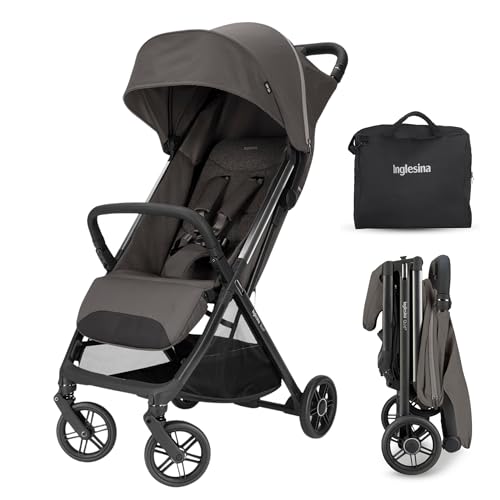 Image of Inglesina Quid Travel Stroller - Orbital Gray | Lightweight Travel Stroller for Airplane, Umbrella Stroller for Baby & Toddler 0-55 lbs, Car Seat Compatible w /Carry Bag & Wheel Covers - Bundle Kit
