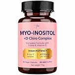 Myo-Inositol & D-Chiro 4100MG Vegan Capsules, Metabolic Function, Hormonal Balance and Psychological Function, 9-in-1 Myo Inositol, Folate 5-MTHF, Chromium, Zinc, VIT B6, B12 & D3
