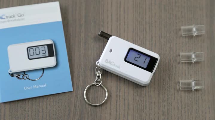 BACtrack Go Keychain Breathalyzer (White) | Ultra-Portable