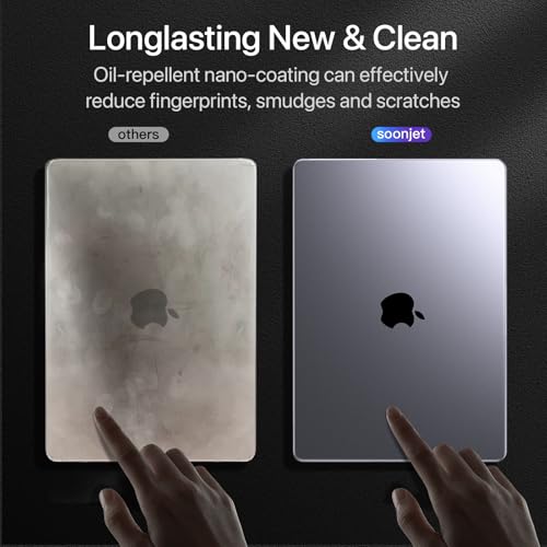 Image of Soonjet for MacBook Pro 14 inch Case | M5 M4 M3 M2 M1 Pro /Max 2025-2021 | Same as Bare-MacBook | Protective Hard Shell Laptop Cover | Frosted Clear