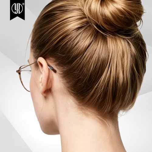 Image of YR Soft Silicone Eyeglasses Temple Tips Sleeve Retainer, Anti-Slip Elastic Comfort Eyeglass Ear Grippers for Eyeglasses Sunglasses Reading Glasses Eyewear, 5 Pairs Clear & 5 Pairs Black