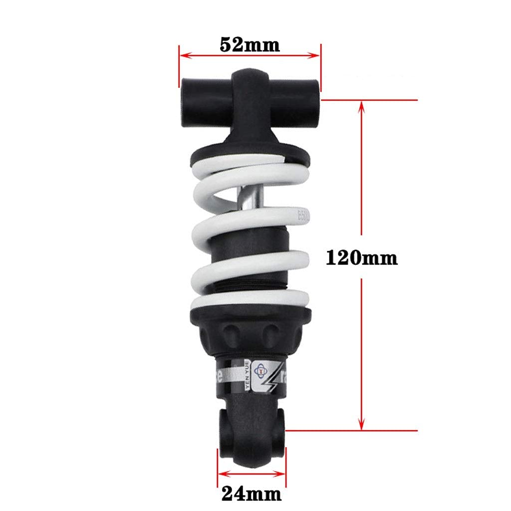 Amortiguador de Bicicleta eléctrica de montaña XC Soft Tail 120 mm Suspensiones de Choque de Resorte Trasero 24 X 52 mm