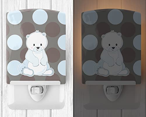 Lámpara de Noche de Cerámica Bear 6x4x3 Multicolor miniatura 2