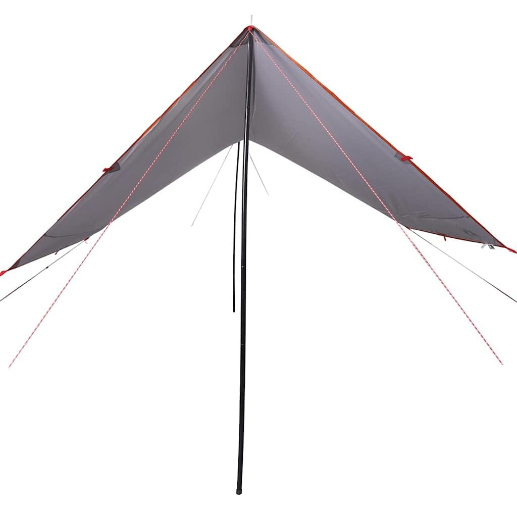 Tarp zielony, xx cm, wodoszczelna, ochrona przed promieniowaniem UV, tkanina Oxford na kemping, wędrówki, przygody na świeżym powietrzu, z drążkami