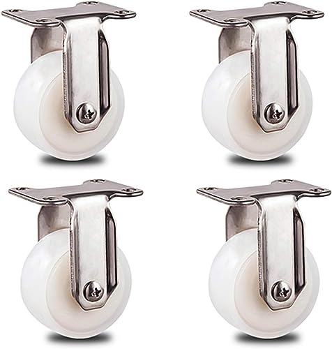 Roulettes pivotantes à 360° pour petits meubles robustes avec plaque de montage 40mm - 2