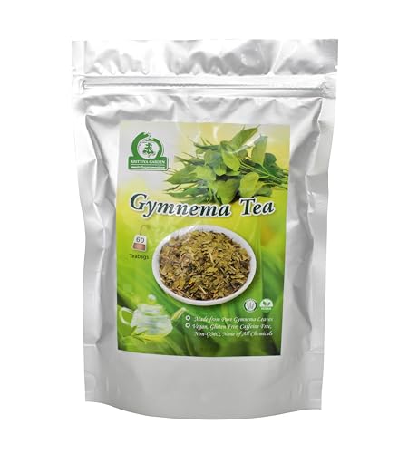 Gymnema Sylvestre Leaf Tea 60-Teabags 3.17oz - (Meshasringi, Shardunika, Madhunashini) 1.5g X 60 Tea Bags