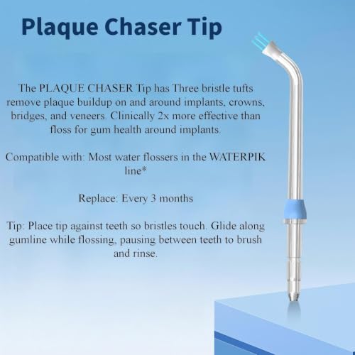 Image of Replacement Tips for Waterpik Water Flosser (2 Classic Jet Tips & 2 Orthodontic Tips & 2 Plaque Seeker Tips)