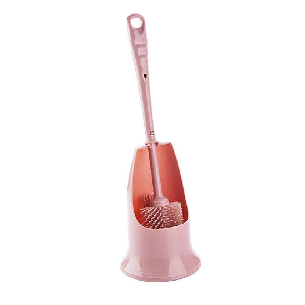 Kit de brosse de nettoyage de toilette compacte avec support de sol stable