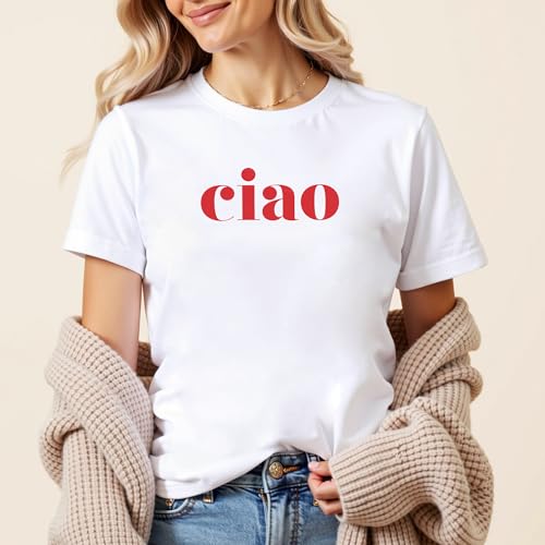 Ciao - Ciao Shirt - Hello - Italy Shirt - Ciao T-shirt - Italian Shirt - Ciao Bella - Italian Hello Shirt - Softstyle Unisex Shirt3