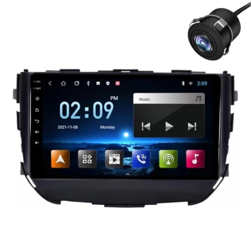 Image of Modorwy Original QLED 9 inch Zlink Car Android Stereo | OS 13 | 2GB+32GB | Display Support Car Play & Android Auto | incl. AHD Rear Camera & Frame Compatible with Maruti Brezza 2016-2021 - 1 Year Warranty