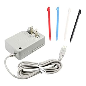 3DS XL Charger Kit, AC Power Adapter Charger and Stylus Pen for Nintendo 3DS XL, Wall Travel Charger Power Cord Charging…