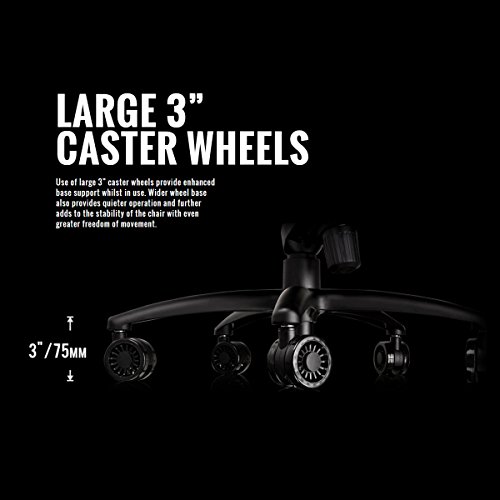 TT e-Sports GTC 500 Nero & Blu Comfort Series Gaming Chair, in Ecopelle, Colore: Nero/Blu, Similpelle, Black/Red, 53.5x59.5x142 cm - Sedia gaming - Immagine 19