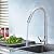 Inchant Single Lever Flexible Pull Out Kitchen Water Tap Sink Faucet Single-Tube Cold Water Basin Taps Vanity Vessel Faucets Deck Mount Chrome Finish