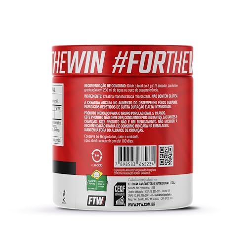 Fitoway Creatina Monohidratada Micronizada - 300G Neutro - Ftw