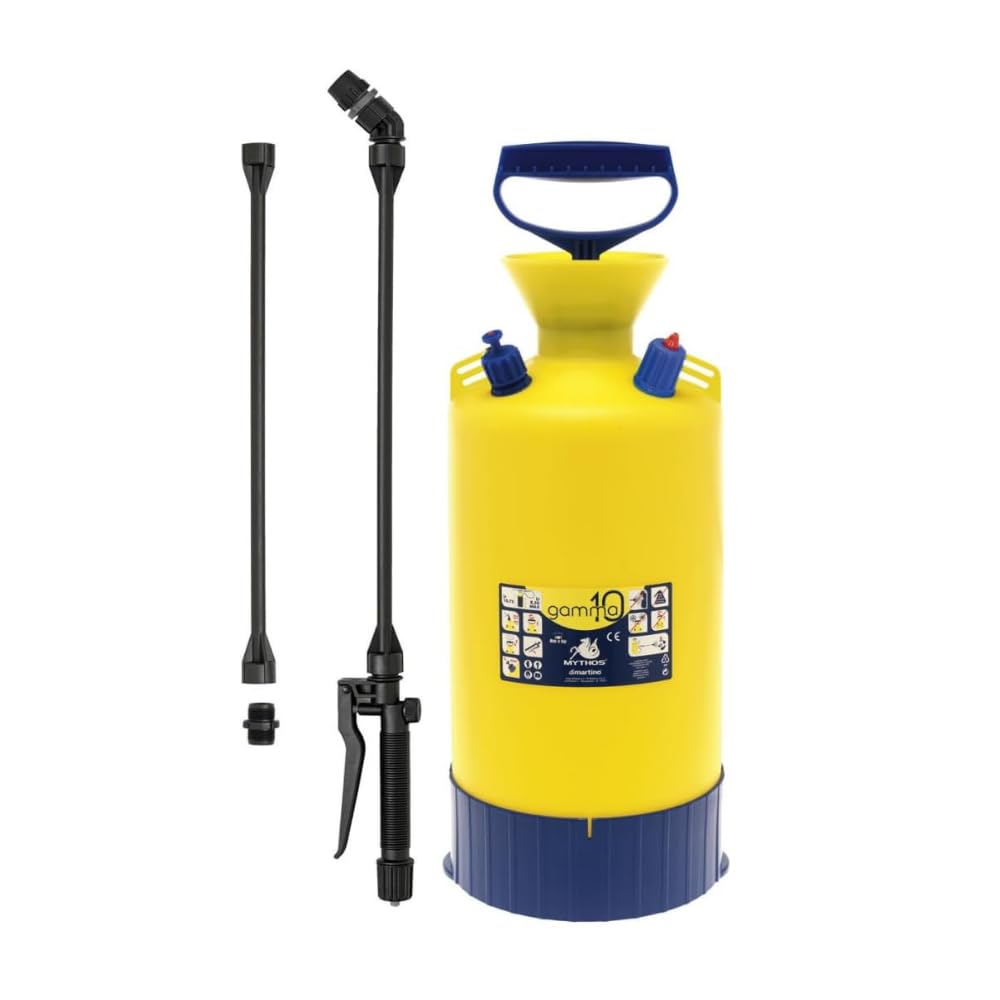 DiMartino Gamma Pressure Pump Garden Sprayer for Gardening, Weed Killer Sprayer Pump, Water Sprayer, Disinfection and Agriculture Pest Control Sprayer. (10Ltrs)