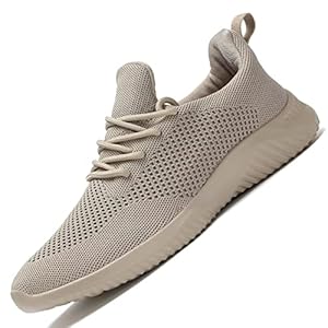 Mens Slip-on Tennis Shoes Walking Running Sneakers Lightweight Breathable Casual Soft Sole Mesh Work Gym Trainers