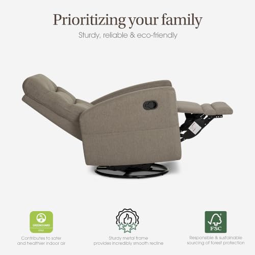 Image of Dream On Me Chatham Deluxe Nursery Glider Recliner, Amazon Exclusive, Light Truffle
