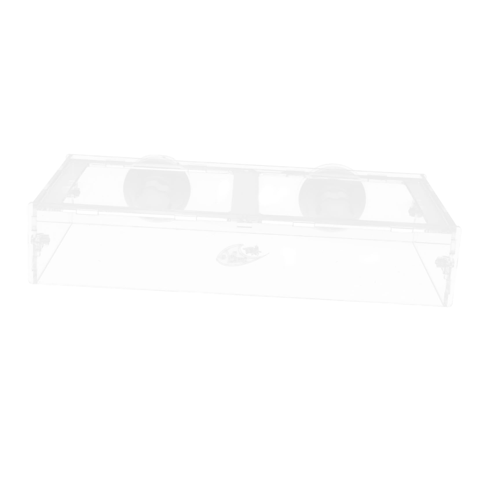 GRIRIW Automatic Feeder for Fish Tank Floating Feeding Circle Acrylic Fish Feeding Ring Suction Cup Feeder Aquarium Accessory