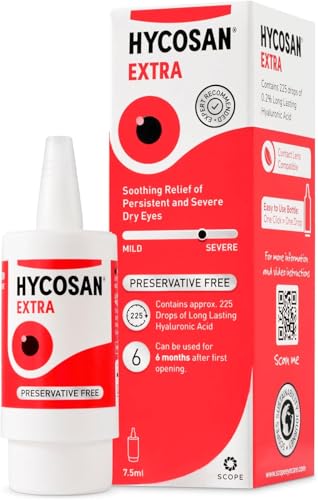 Hycosan Extra Eye Drops with hyaluronic Acid for Soothing Relief of Persistengt and Severe Dry Eyes