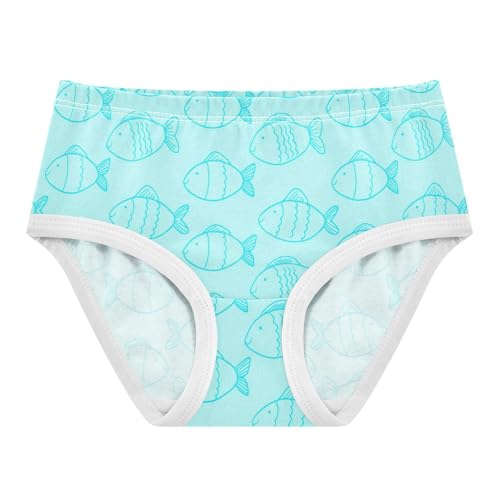 Ocean Fish Blue Toddler Girls's Underwear 2T 2302860