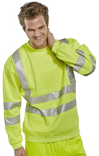 Sudadera Saturn amarillo de alta visibilidad en talla grande 6XL 4