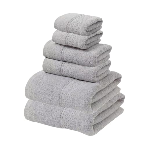 Loft - Juego de toallas de baño turcas suaves y absorbentes, ideales para manos y baño grandes, toallas pequeñas (paquete de 6).