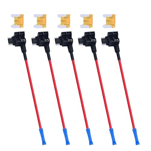 Adaptateur de fusible à lame amélioré avec porte-fusible 12V pour dérivation sûre