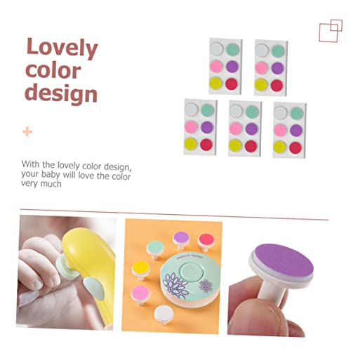 FRCOLOR Moedor De Unhas 30 Pçs Cabeça De Moagem Elétrica Conjunto De Manicure Conjunto De Unhas Para
