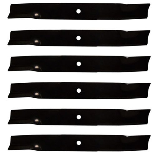 (6 Pack) Premium Replacement High Lift Lawn Mower Deck Blade fits Oregon 91-509 92-037 92-038 92-159