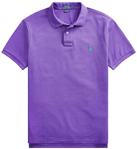 Image of Ralph Lauren Men's Classic Fit Mesh Pony Logo Polo Shirt (XL, CabanaPurple)
