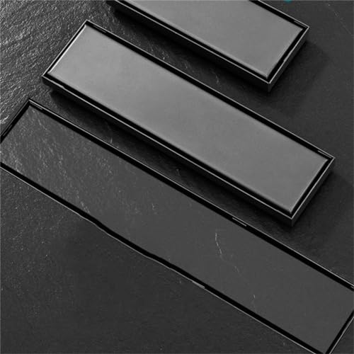 Drenaje de piso rectangular invisible para crear un baño estilo spa moderno 3