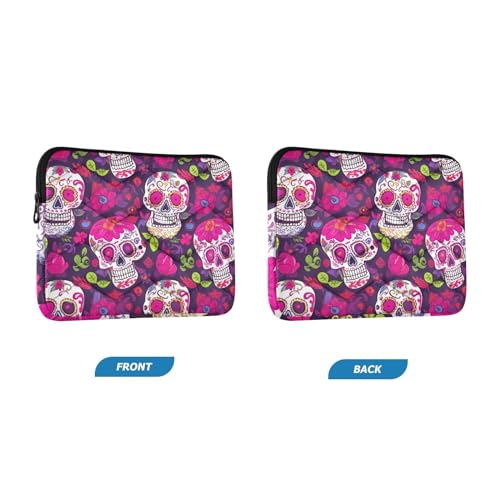 Funda para portátil con diseño Mexican Sugar Skulls 13-14" miniatura 2