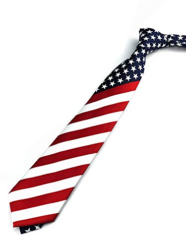 Image of Elfeves Men's Modern Striped Patterned Formal Ties College Daily Woven Neckties