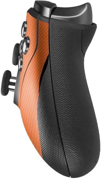 Skinit Decal Gaming Skin Compatible with Xbox Elite Wireless Controller Series 2 - Orange Carbon Fiber Specialty Texture Material Design