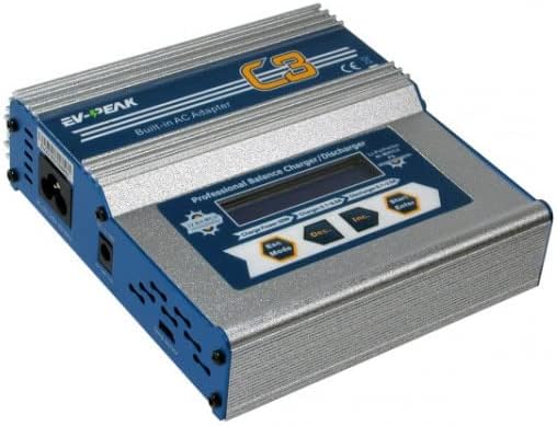 Ev-Peak-cargador de batería C3, 50W, con Fuente de alimentación integrada LiPo/Li-Ion/Pb/NiMH, 11-18V