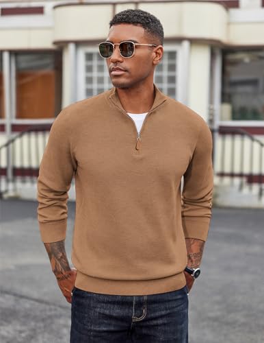 Robe pull à col montant zippé manches longues vêtement chaud hiver - 3