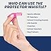The Protector Whistle P51 - Loud Whistle for Adults Emergency Use - Plastic Safety Whistle with Breakaway Lanyard - Survival Whistle for Hiking, Camping, Kayaks, Marine, Lifeguard, Sports - Pink