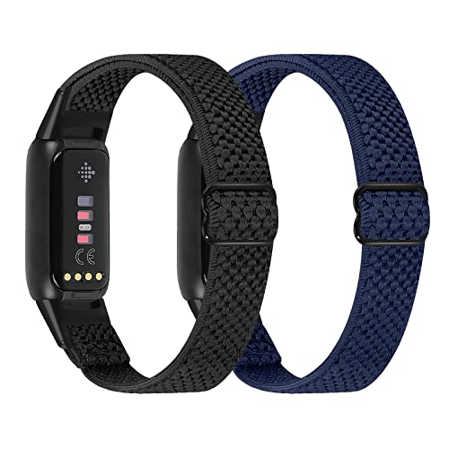 Runostrich �R���p�`�u�� Fitbit Luxe/Fitbit Luxe Special Edition SE �i�C�����e���X�|�[�c�o���h�����p�X�g���b�`�o���h �X�g���b�v �����\�ȐL�k���x���g �y�� �ʋC�� �X�gfor Fitbit Luxe