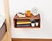 WOODCHES Floating Nightstand Wooden, Bedside Table, Nightstand Shelf, Handmade, Wall Mounted Bedside Shelf, Minimalist and Unique Style (Paris)