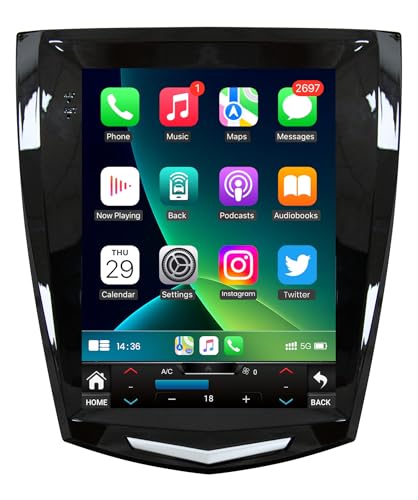 Image of [8Core 4G+64G] Car Radio Stereo for Cadillac ATS XTS SRX CTS 2013-2018: 9.7 inch HD Touch Screen with Wireless Carplay Android Auto Bluetooth GPS 5G WiFi SWC FM AM RDS DSP Backup Camera