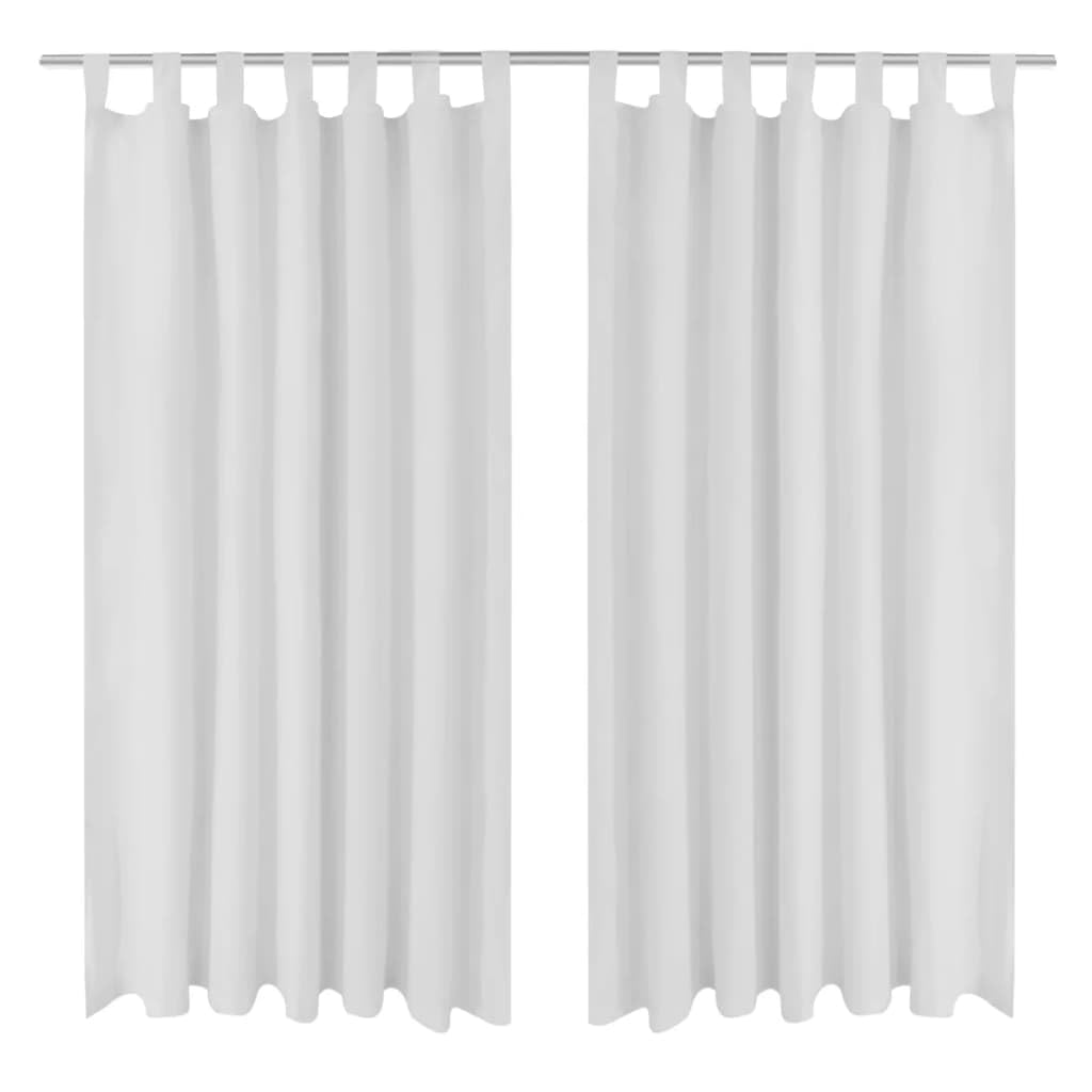 Rideaux contre le vis-à-vis en satin blanc pour retrouver votre intimité