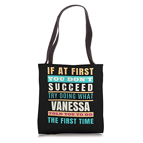 Bolso tote personalizado con nombre VANESSA miniatura 1