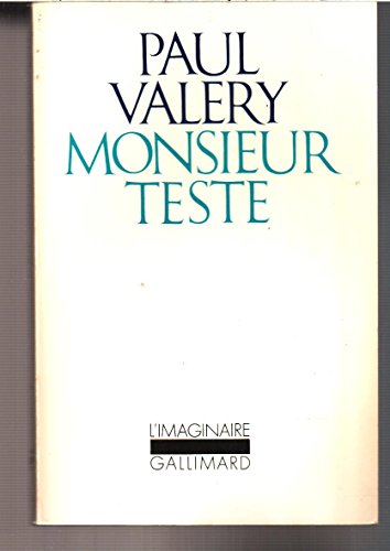 Monsieur Teste [French] B004VQPLQW Book Cover