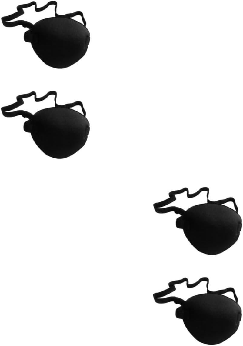 4pcs Lazy Eye Patch for Adults Amblyopia Eye Cover for Adults Sunlight Blocking for Cosplay Easy to Wear