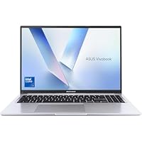 ASUS Vivobook 16 X1605VA Laptop | 16.0" WUXGA 16:10 Screen | Intel Core 5-120U | 16GB RAM | 512GB PCIe SSD | UK Layout Backlit Keyboard | Windows 11 | Silver
