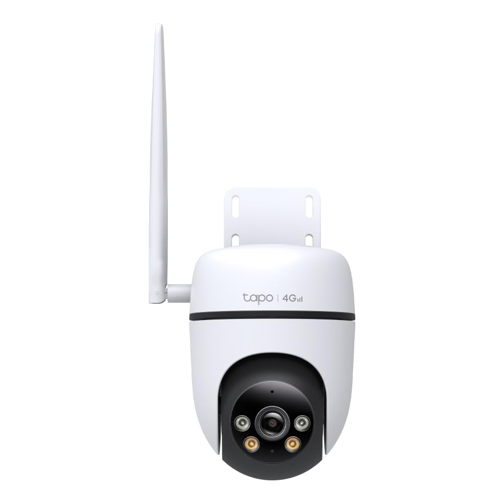 Tapo Cámara de Seguridad C501GW Pan/Tilt 4G LTE para Exteriores, no Necesita WiFi, 1080P Full HD, Seguimiento de Movimiento de 360°, sin Tarifa mensual, detección de IA, visión Nocturna a Color